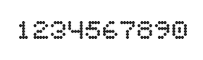 5×6数字点阵字体 ddN56AA0822