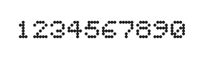 5×6数字点阵字体 ddN56AA0828