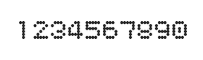 5×6数字点阵字体 ddN56AA0830