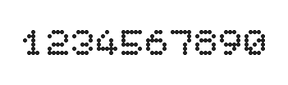 5×6数字点阵字体 ddN56AA0832