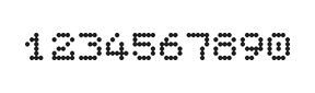5×6数字点阵字体 ddN56AA0835