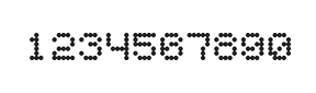 5×6数字点阵字体 ddN56AA0842