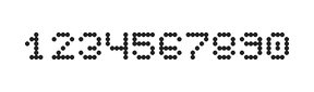 5×6数字点阵字体 ddN56AA0843
