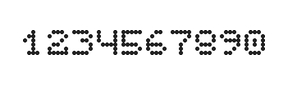 5×6数字点阵字体 ddN56AA0849