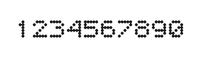 5×6数字点阵字体 ddN56AA0851