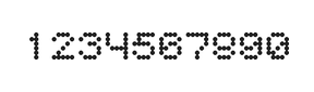 5×6数字点阵字体 ddN56AA0852