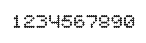 5×6数字点阵字体 ddN56AA0855
