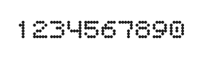 5×6数字点阵字体 ddN56AA0862