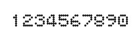5×6数字点阵字体 ddN56AA0865