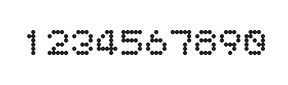 5×6数字点阵字体 ddN56AA0885