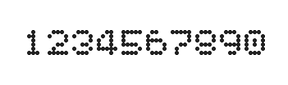 5×6数字点阵字体 ddN56AA0888