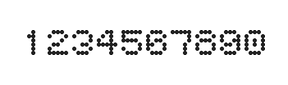 5×6数字点阵字体 ddN56AA0889
