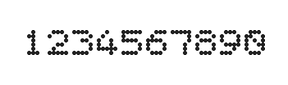 5×6数字点阵字体 ddN56AA0892