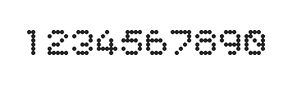 5×6数字点阵字体 ddN56AA0897