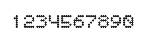 5×6数字点阵字体 ddN56AA0899
