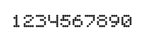 5×6数字点阵字体 ddN56AA0904