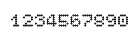 5×6数字点阵字体 ddN56AA0907