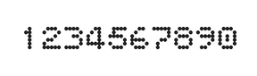 5×6数字点阵字体 ddN56AA0911