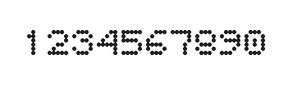 5×6数字点阵字体 ddN56AA0914
