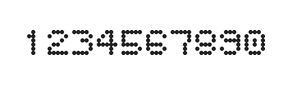 5×6数字点阵字体 ddN56AA0916