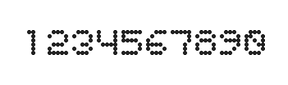 5×6数字点阵字体 ddN56AA0924