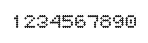 5×6数字点阵字体 ddN56AA0925