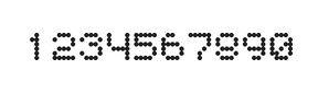 5×6数字点阵字体 ddN56AA0927