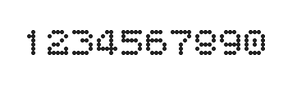 5×6数字点阵字体 ddN56AA0928