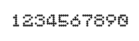 5×6数字点阵字体 ddN56AA0929