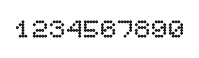 5×6数字点阵字体 ddN56AA0931