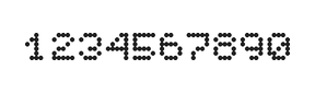 5×6数字点阵字体 ddN56AA0932