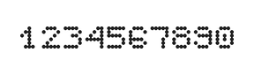 5×6数字点阵字体 ddN56AA0934