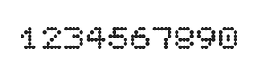 5×6数字点阵字体 ddN56AA0935