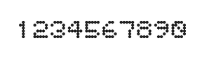 5×6数字点阵字体 ddN56AA0937