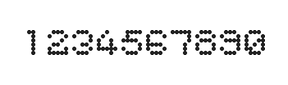 5×6数字点阵字体 ddN56AA0944