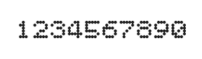 5×6数字点阵字体 ddN56AA0945