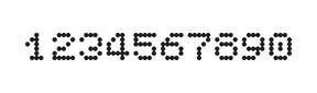 5×6数字点阵字体 ddN56AA0954