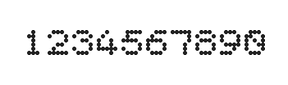 5×6数字点阵字体 ddN56AA0955