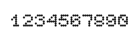 5×6数字点阵字体 ddN56AA0963