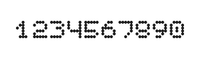 5×6数字点阵字体 ddN56AA0966
