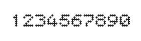 5×6数字点阵字体 ddN56AA0971