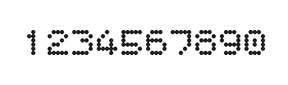 5×6数字点阵字体 ddN56AA0973