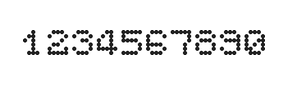 5×6数字点阵字体 ddN56AA0982