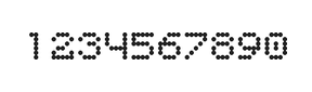 5×6数字点阵字体 ddN56AA0990