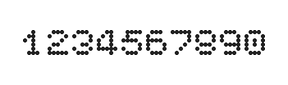5×6数字点阵字体 ddN56AA0991