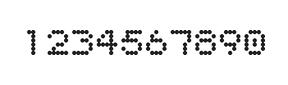 5×6数字点阵字体 ddN56AA0993