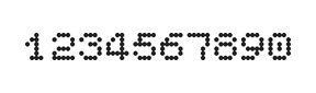 5×6数字点阵字体 ddN56AA0999