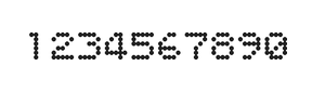 5×6数字点阵字体 ddN56AA1011