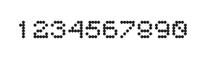 5×6数字点阵字体 ddN56AA1016