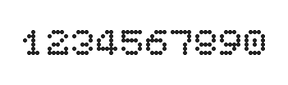 5×6数字点阵字体 ddN56AA1017